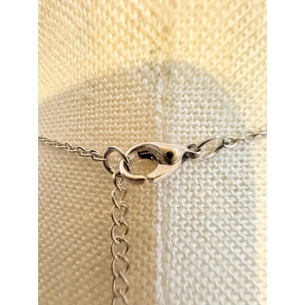 Vintage Sea Turtle Pendant Necklace 17”